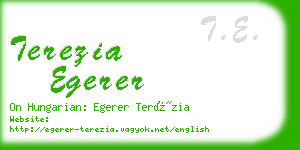 terezia egerer business card